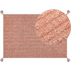 Beliani Mugla Ryamatta 160 x 230 cm Orange Orange