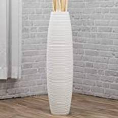 Large white vase Leewadee Large White Floor 28 Inches Vase