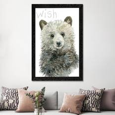 Union Rustic 'Forest Fur Baby Bear' Robinson Painting on Framed Art