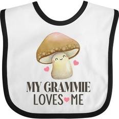 Purple Pacifiers & Teething Toys Inktastic Grammie Loves Me Granddaughter Mushroom Baby Bib