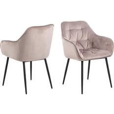 Sametti Huonekalut AC Design Furniture Bentley Carver Dusty Rose/Black