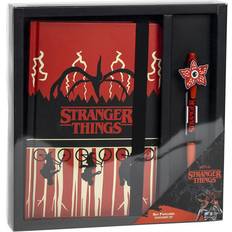 Materiales de oficina Stranger Things Set de Papelería de - Incluye Bolígrafo y Libreta