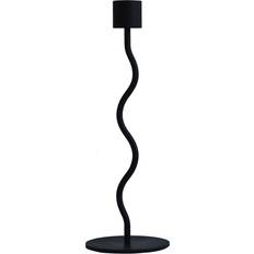 Cooee Design Curved Black Candlestick 23.5cm