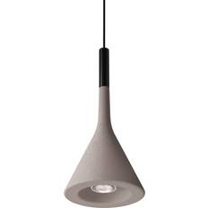 Illuminazioni Foscarini Aplomb LED Außenpendelleuchte Hellgrau H x Ø 36 x 17 cm H x Ø 36 x 17 cm Kabel Schwarz LED 230V 50Hz/8W/COB/680lm/2700K/CRI>80/dimmbar via TRIAC