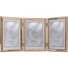 Lawrence Frames Metal Hinged Triple Picture Bead Border Photo Frame