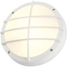 Plastic Wall Flush Lights SLV Bulan White Wall Flush Light