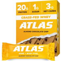 Atlas Almond Chocolate Chip Protein Bars 12 pcs