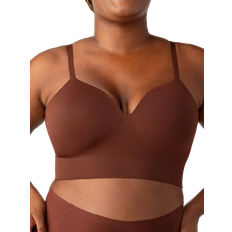 Shapermint Truekind Supportive Comfort Wireless Shaping Bra - Chocolate