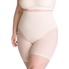 Mesh - Women Shapewear & Under Garments Shapermint Essentials Everyday Empower High Waisted Mesh Shaper Shorts - Beige