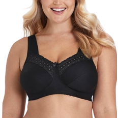 Miss Mary Broderie Anglaise Bra - Black