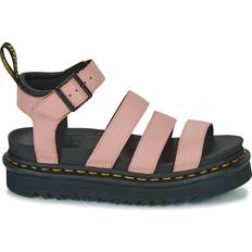 Damen - Polyurethan Sandalen Dr. Martens Blaire Women's Pisa Leather Strap Sandals - Peach Beige