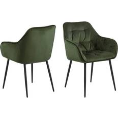 AC Design Furniture Bentley Forest Green/Black Chaise de Cuisine 83cm 2pcs