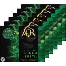 Sødemiddel Kaffekapsler L'OR Lungo Subtil Nespresso Coffee Capsules 300stk 6pak