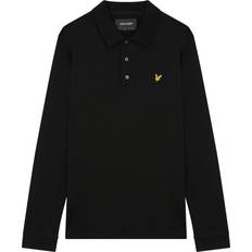 Lyle & Scott Long Sleeve Polo Shirt - Jet Black