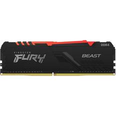 3600 MHz - 8 GB RAM-geheugens Kingston Fury Beast RGB Black DDR4 3600MHz 8GB (KF436C17BBA/8)