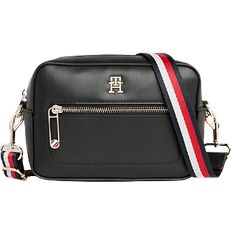 Tommy Hilfiger Umhängetaschen Tommy Hilfiger Tape On The Strap Iconic Camera Bag - Black