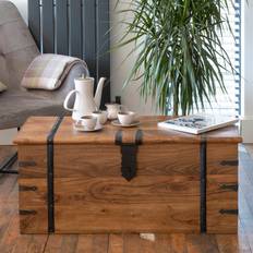 Three Posts Balic Solid Wood Trunk