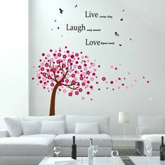 Daryl Huge Pink Tree Classic Live Laugh Love Sticker
