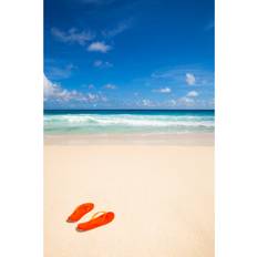 House of Hampton Flip-Flops Beach Framed Art