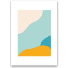 Turquoise Framed Art Corrigan Studio Mita Teal N18 Paper Framed Art