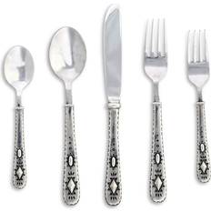 Vagabond House Pewter Concho Place single Cutlery Set 5pcs
