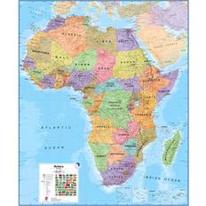 Brayden Studio Huge Africa Wall Map Political Prints on