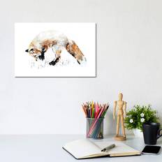 Union Rustic Mousing Fox II 1PC3 Framed Art