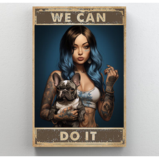 Trinx Hubertus Woman & Dog We Can Do It On Wrapped