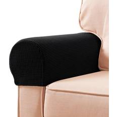 subrtex Stretch Armrest Covers Spandex Black