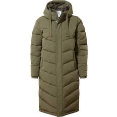 Polyamid Mäntel Tog24 Raleigh Womens Long Insulated Jacket - Khaki