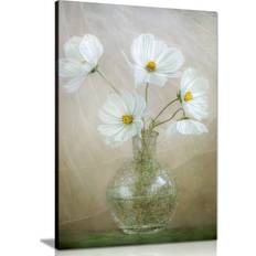 Panther Print Panther Print Fine Prints White Daisy Flowers In A Framed Art