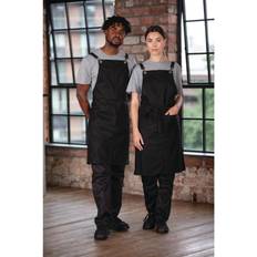Aprons Southside Linen Blend Bib Apron Black