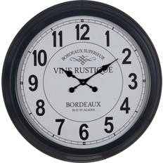 Hierro Relojes BigBuy Home Blanco Negro Hierro 70 x 70 x 6.5 cm Reloj de pared 70cm