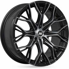 17" - 4/108 Autofelgen Racer Matrix Bright Black Machined 7.5x17 4/108 ET25 B65.1