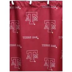 Red Bathroom Accessories College Covers Ncaa Texas Shower