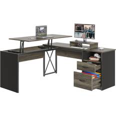 Writing Desks Bestier 56"W L-Shaped Standing