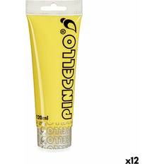 Pincello Yellow Acrylic Paint 120 ml 12 Pack