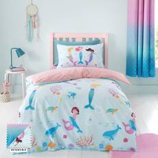 Textiles Catherine Lansfield Mermaid Single Duvet Cover Blue