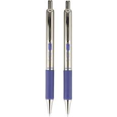 Blue Ballpoint Pens Zebra F-402 Retractable Ballpoint Pen Blue 2-pack