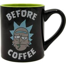 Verre Tasses Silver Buffalo Rick And Morty Before And After Coffee 14 oz Ceramic Mug Mug