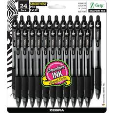 Ballpoint Pens Zebra Z-Grip Retractable Ballpoint Black 24-pack