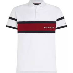 Tommy Hilfiger Regular Fit Colorblock Logo Polo Shirt - Fresh White