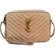 Saint Laurent Lou Monogram Crossbody Camera Bag - Taupe