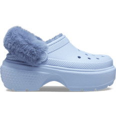 Heel - Men Slippers & Sandals Crocs Stomp Lined Clog - Blue Calcite