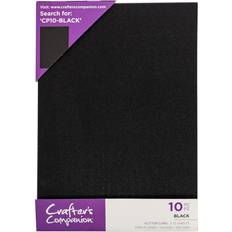 Crafters Companion Glitter Card 10 Sheet Pack Black