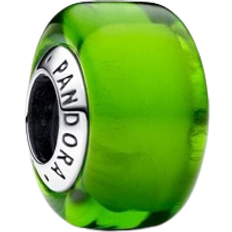 Pandora Mini Murano Charm - Silver/Green