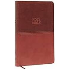 KJV Holy Bible: Value Thinline, Brown Leathersoft, Red Letter, Comfort Print: King James Version: Holy Bible, King James Version