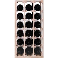 Bruna Vinställ Caverack Caverack Half Alda 18 Flaskor Furu Vinställ 30x60cm