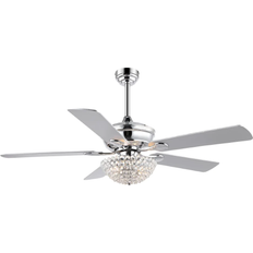 Chrome Ceiling Fans Jonathan Y Cammy 52"