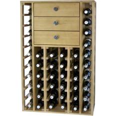 Wine storage Winerex DINORA - 44 bottles + 3 storage drawers Wine Rack 68x105cm